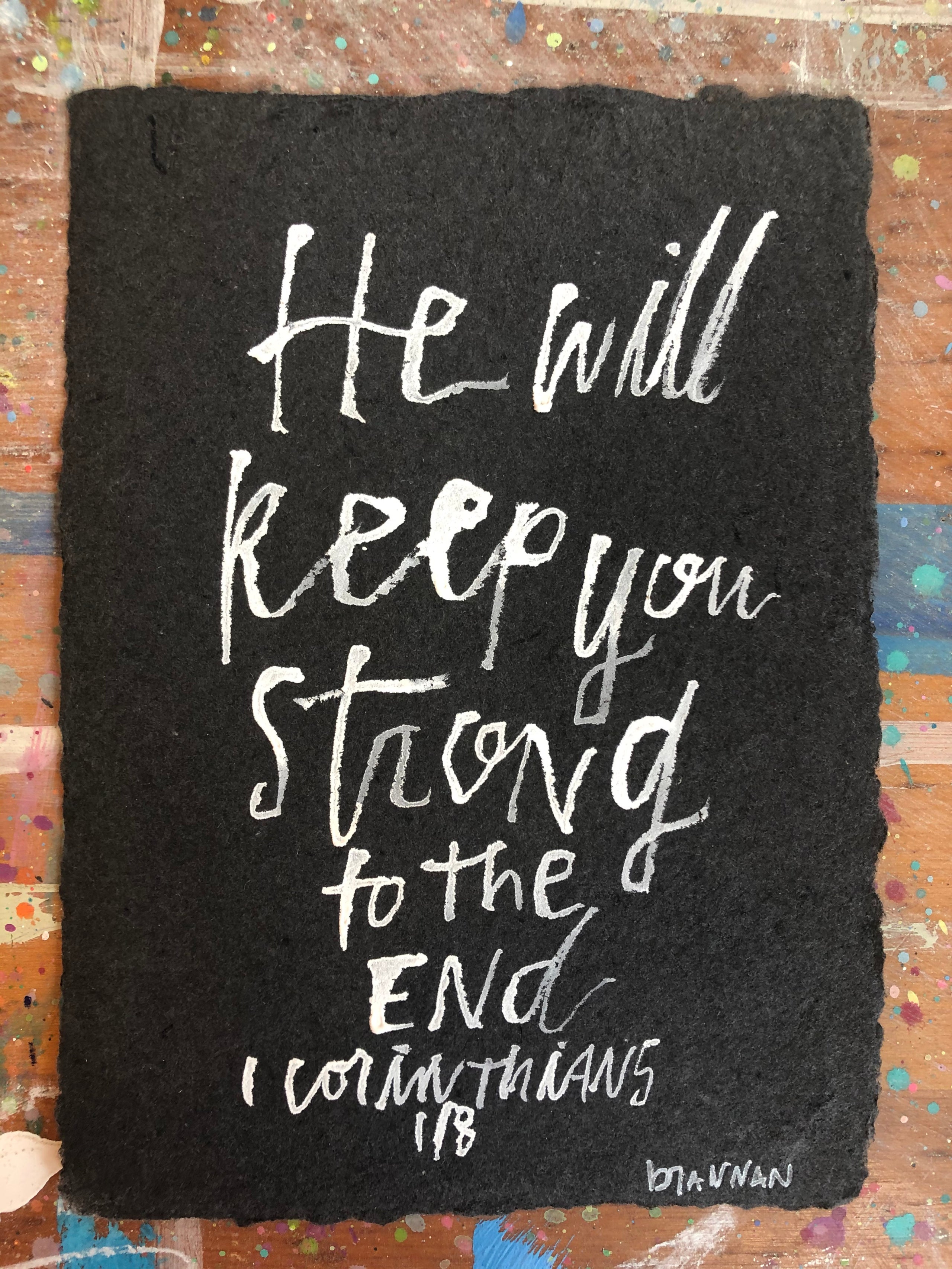 1 Corinthians 1 8 Brannan Lawson Art 1-corinthians-1-8-brannan-lawson-art